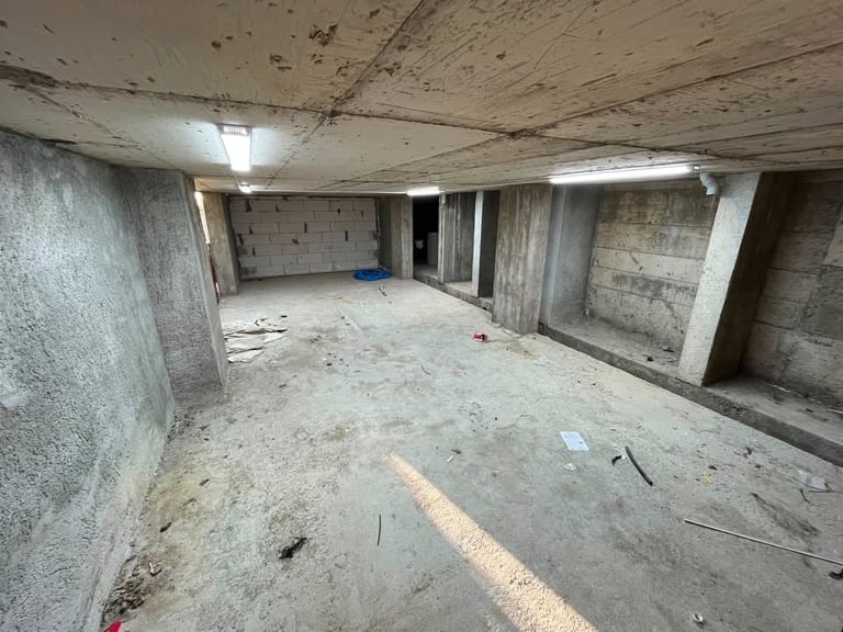 Cez İnşaat beton parlatma uygulaması öncesi zemin